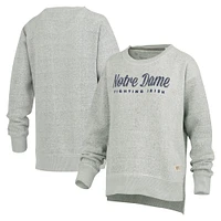 Sweat-shirt à enfiler Torrington gris chiné pour femme de Pressbox Notre Dame Fighting Irish