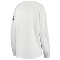 Women's Pressbox White Notre Dame Fighting Irish Edith Long Sleeve T-Shirt