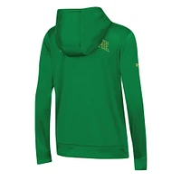 Sweat à capuche vert Under Armour Notre Dame Fighting Irish 2023 Sideline Performance pour femme