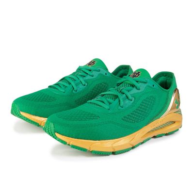 Women's Under Armour Green Notre Dame Fighting Irish HOVR Sonic 5 Running Shoes