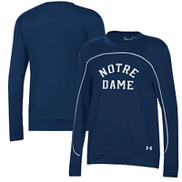 Sweat Under Armour bleu marine/ Notre Dame Fighting Irish Colorblock pour femme