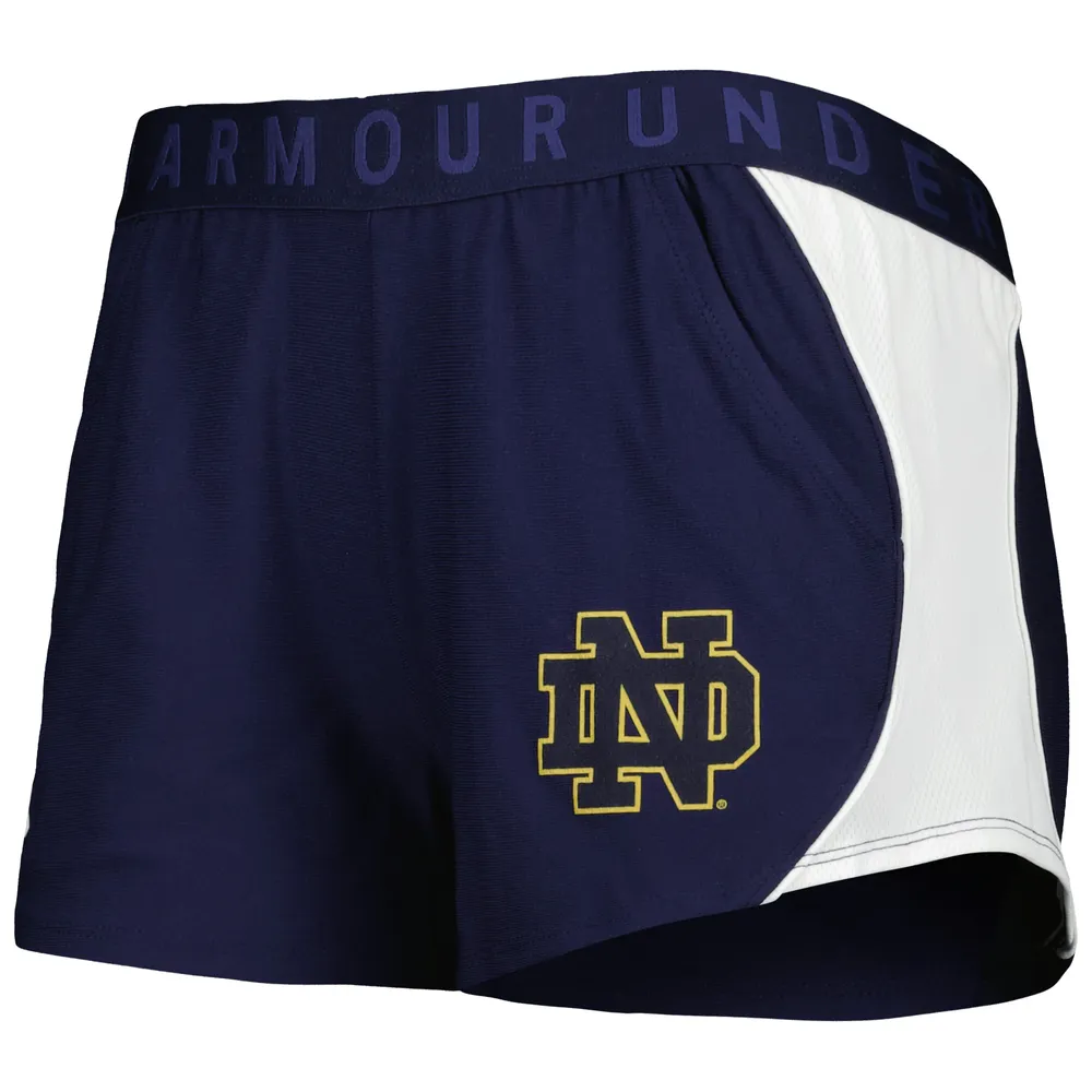 Under Armour Bleu marine/doré Notre Dame Fighting Irish Game Day Tech Mesh Performance Short pour femme