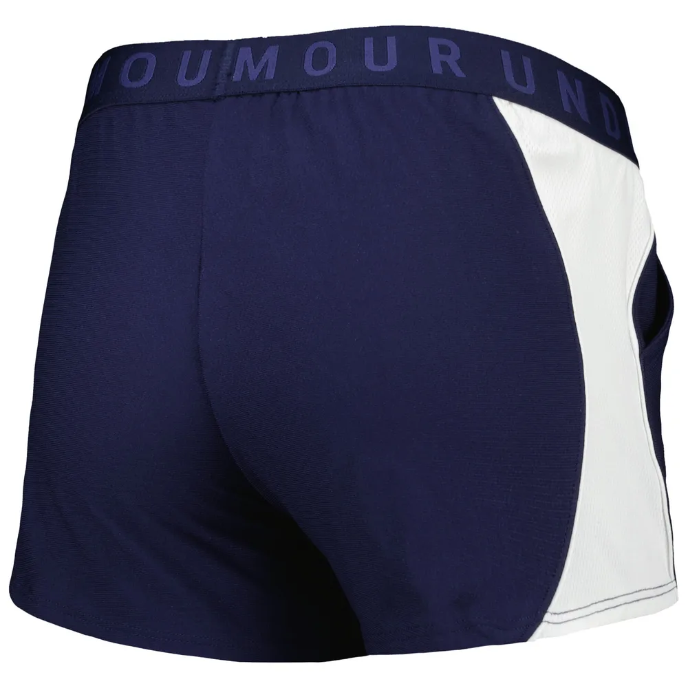 Under Armour Bleu marine/doré Notre Dame Fighting Irish Game Day Tech Mesh Performance Short pour femme