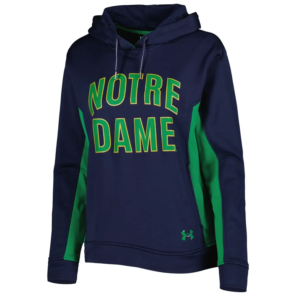 Women's Under Armour Navy Notre Dame Fighting Irish Gameday Tech Pullover Hoodie