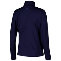 Under Armour Navy Notre Dame Fighting Irish Veste à fermeture éclair intégrale anti-transpiration pour femme