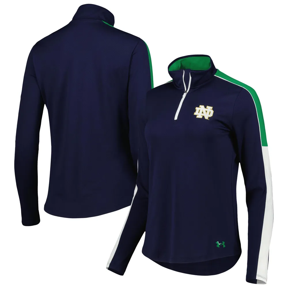 Lids Notre Dame Fighting Irish Under Armour Women's Team Tech Mesh  Performance Quarter-Zip Jacket - Navy
