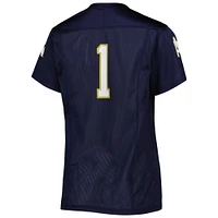 Women's Under Armour #1 Navy Notre Dame Fighting Irish Replica Football Jersey