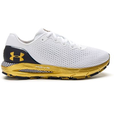 Women's Under Armour White Notre Dame Fighting Irish HOVR Sonic 4 Running Shoe