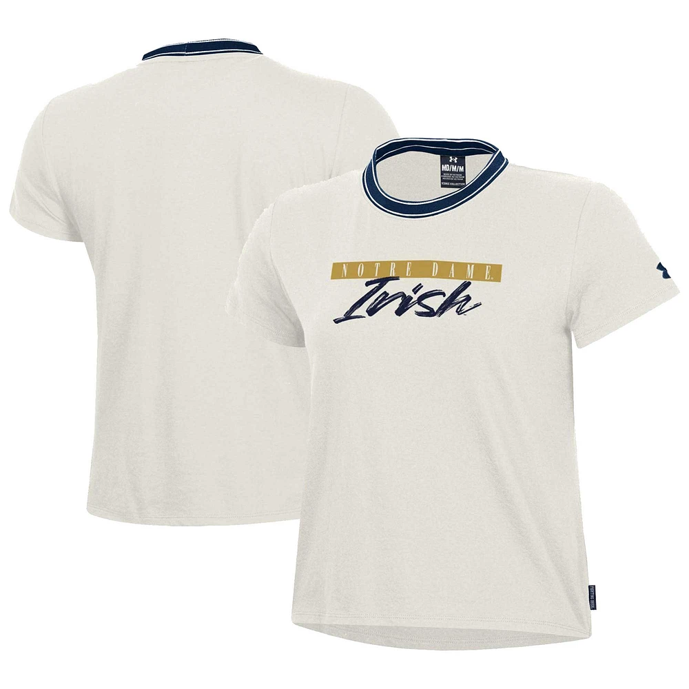 Women's Under Armour White Notre Dame Fighting Irish Iconic T-Shirt