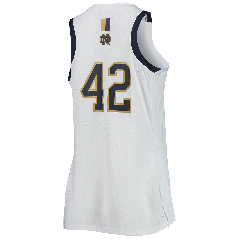 Maillot de basket-ball blanc Under Armour Notre Dame Fighting Irish Replica Swingman pour femme