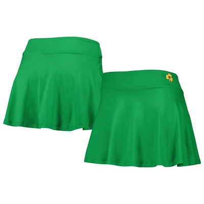 Women's ZooZatz Green Notre Dame Fighting Irish Flowy Skort