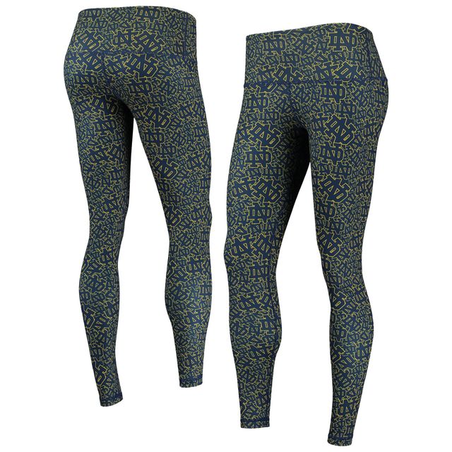 ZooZatz Multi Notre Dame Fighting Irish Stacked Mascot Legging pour femme