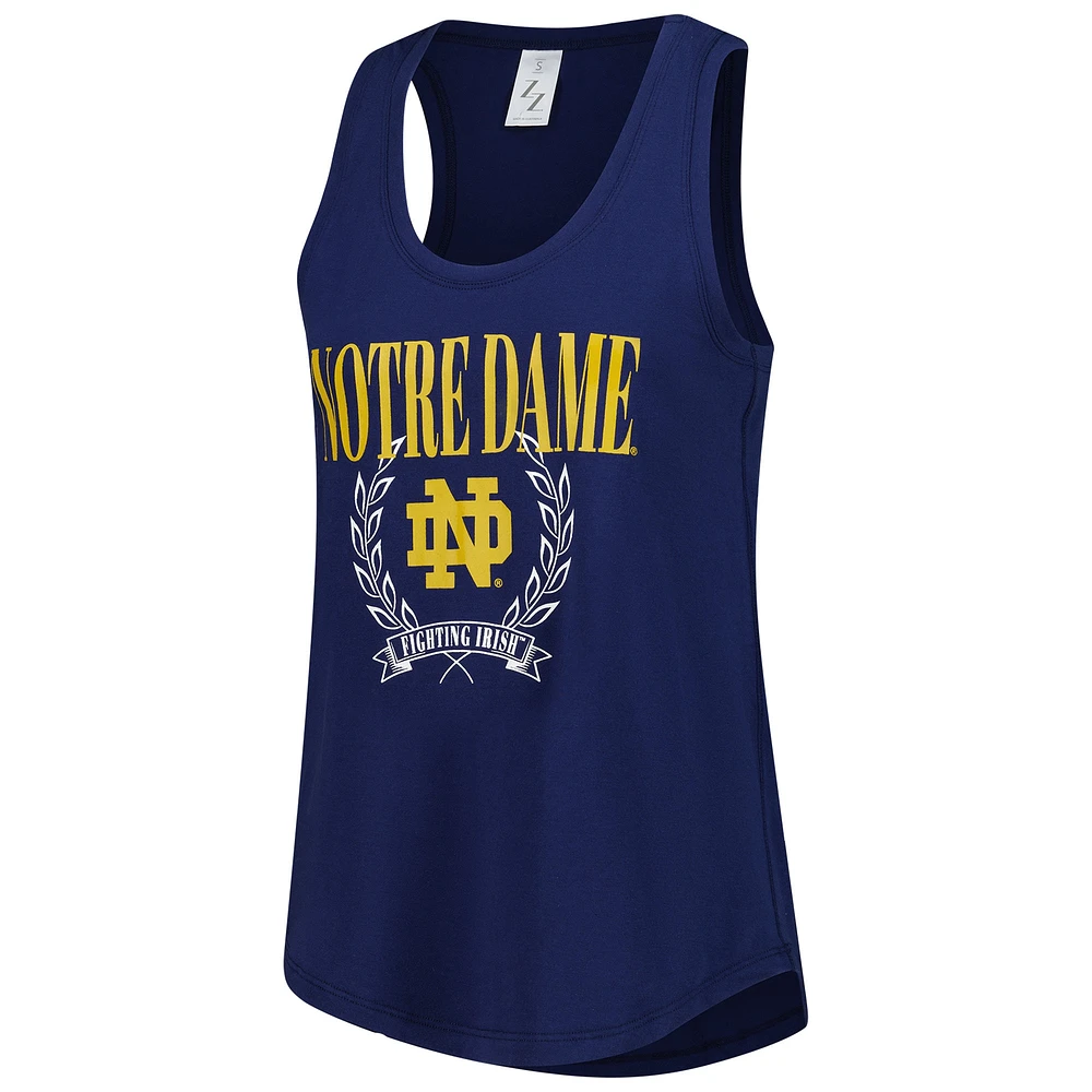 Women's ZooZatz Navy Notre Dame Fighting Irish Everyday Tank Top