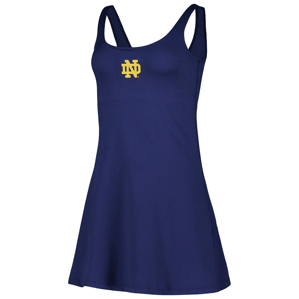 Robe à encolure dégagée et logo Notre Dame Fighting Irish ZooZatz pour femme, bleu marine