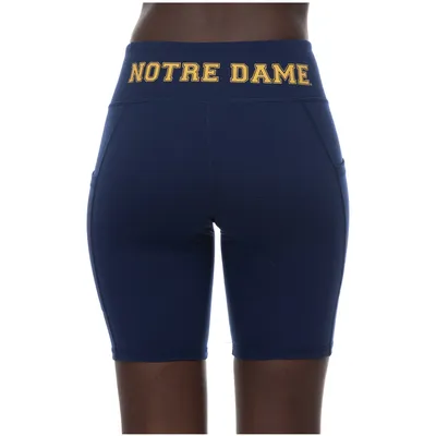 Notre Dame Fighting Irish ZooZatz Women's Pocket Bike Shorts - Navy
