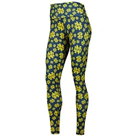 Women's ZooZatz Navy Notre Dame Fighting Irish Team Stacked Mascot Leggings