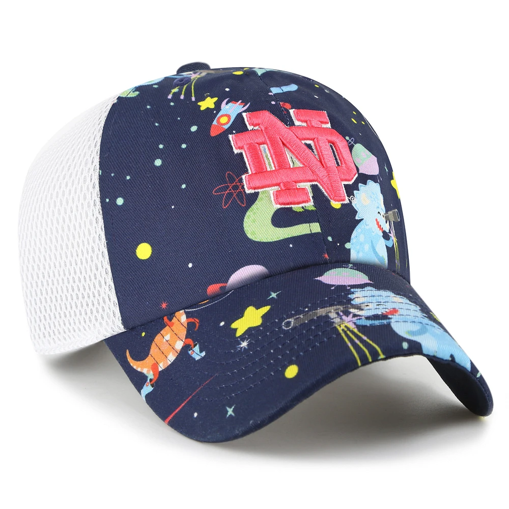 Casquette ajustable Youth '47 Navy Notre Dame Fighting Irish Space Dino Clean Up