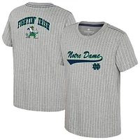 Youth Colosseum  Heather Gray Notre Dame Fighting Irish Airball Baseball T-Shirt