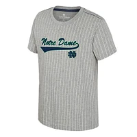 Youth Colosseum  Heather Gray Notre Dame Fighting Irish Airball Baseball T-Shirt