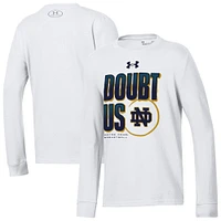 Youth Under Armour  White Notre Dame Fighting Irish March Madness Unity Long Sleeve T-Shirt