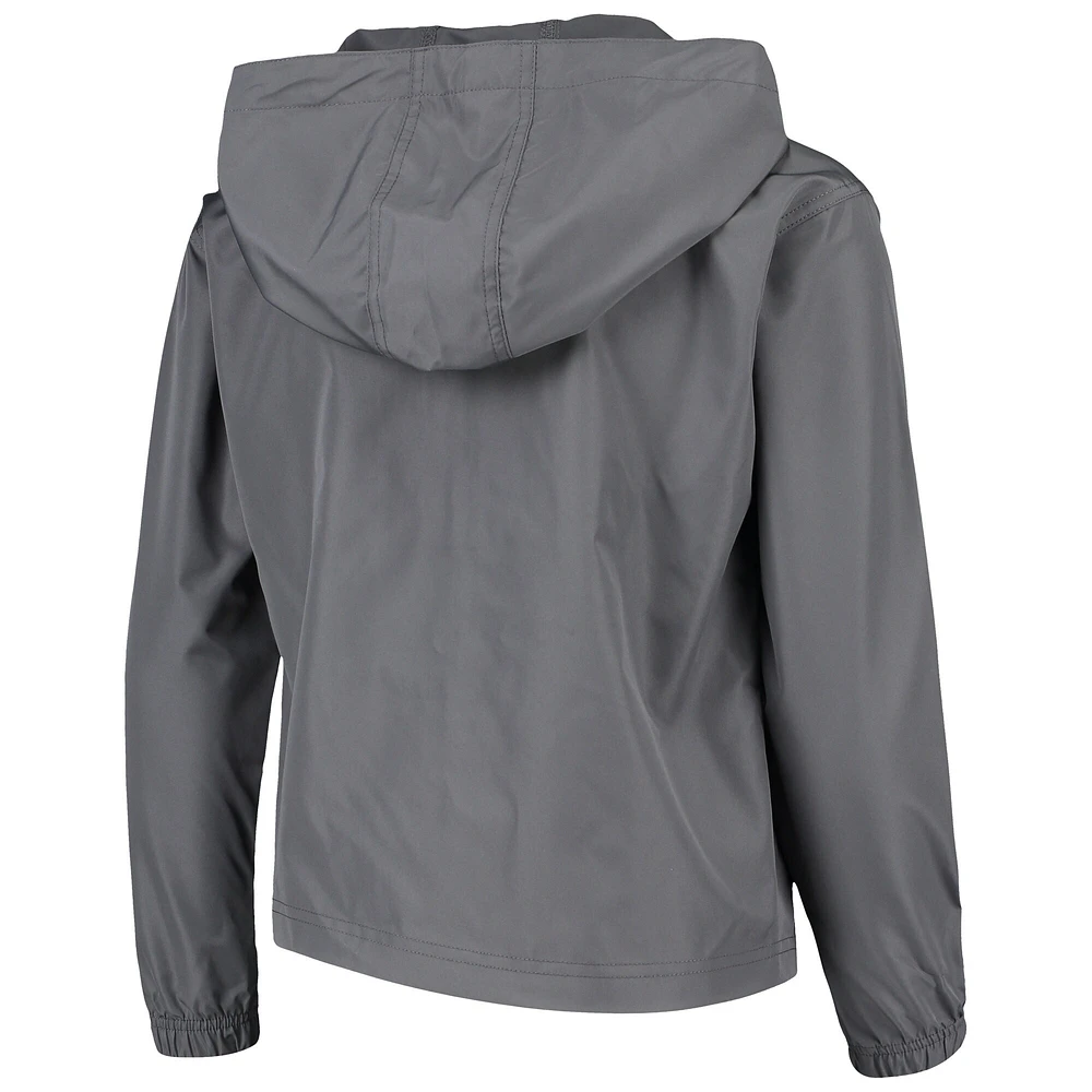 Youth Champion Graphite Notre Dame Fighting Irish Pack & Go Windbreaker Jacket