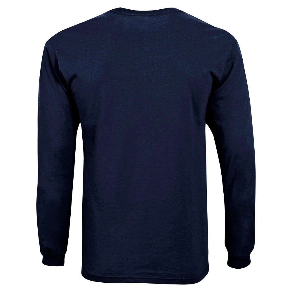 Youth Champion Navy Notre Dame Fighting Irish Arch Over Logo Long Sleeve T-Shirt