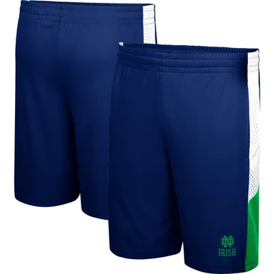 Notre Dame Fighting Irish Colosseum Youth Very Thorough Colorblock Shorts - Navy