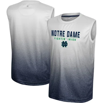 Notre Dame Fighting Irish Colosseum Youth Max Tank Top - White/Navy