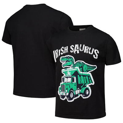 T-shirt noir Notre Dame Fighting Irish Dino Truck pour jeunes ComfortWash