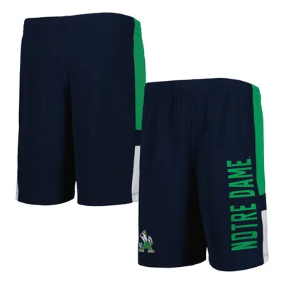 Notre Dame Fighting Irish Youth Lateral Mesh Performance Shorts - Navy