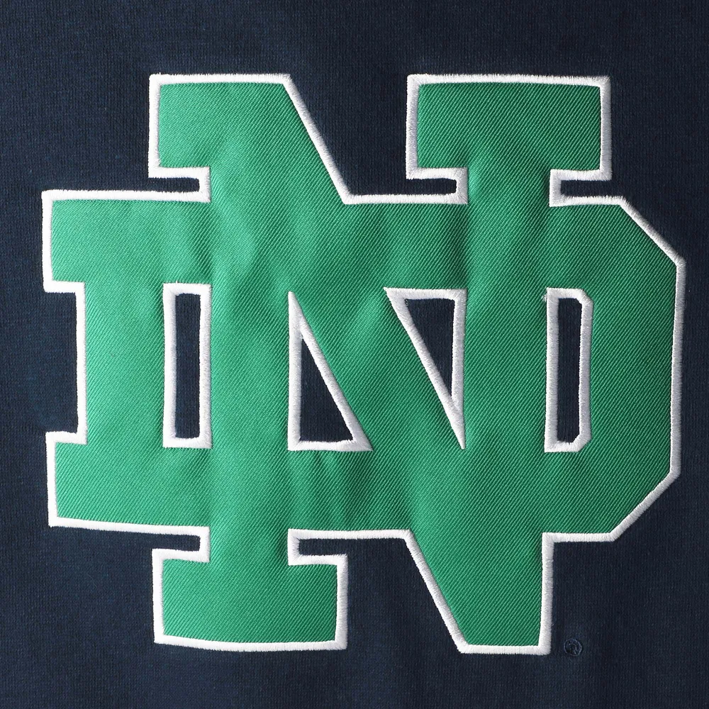 Youth Stadium Athletic Navy Notre Dame Fighting Irish Big Logo Sweat à capuche épais