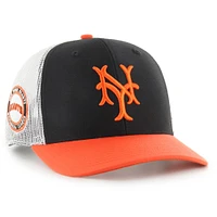 Casquette Snapback NY Giants Sidenote Trucker '47 noire/orange pour homme