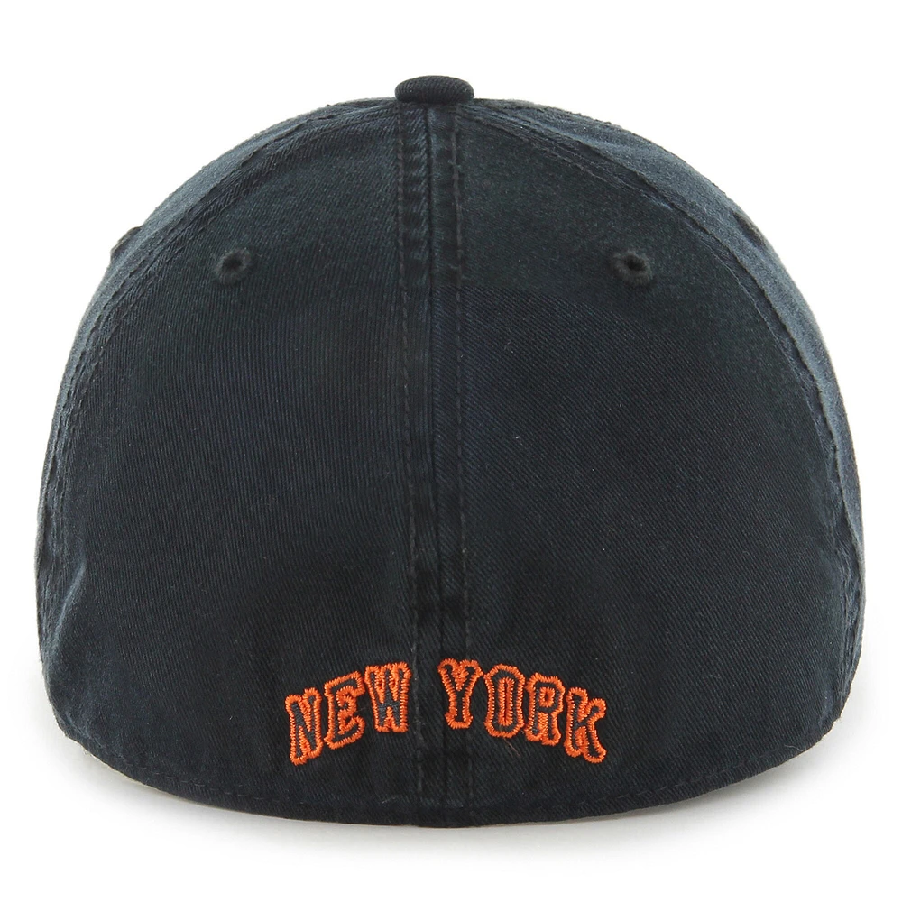 Men's '47 Black NY Giants Cooperstown Collection Franchise Fitted Hat