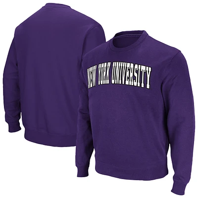 Sweat-shirt à capuche violet avec logo et arche des NYU Violets pour homme Colosseum