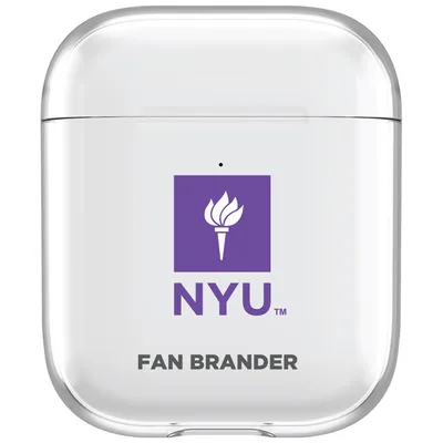 NYU Violets Clear Air Pods Case