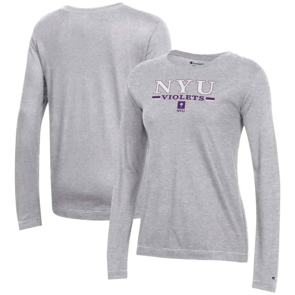 Fordøjelsesorgan skole ildsted Lids NYU Violets Champion Women's Core 2.0 Long Sleeve T-Shirt - Gray |  Green Tree Mall