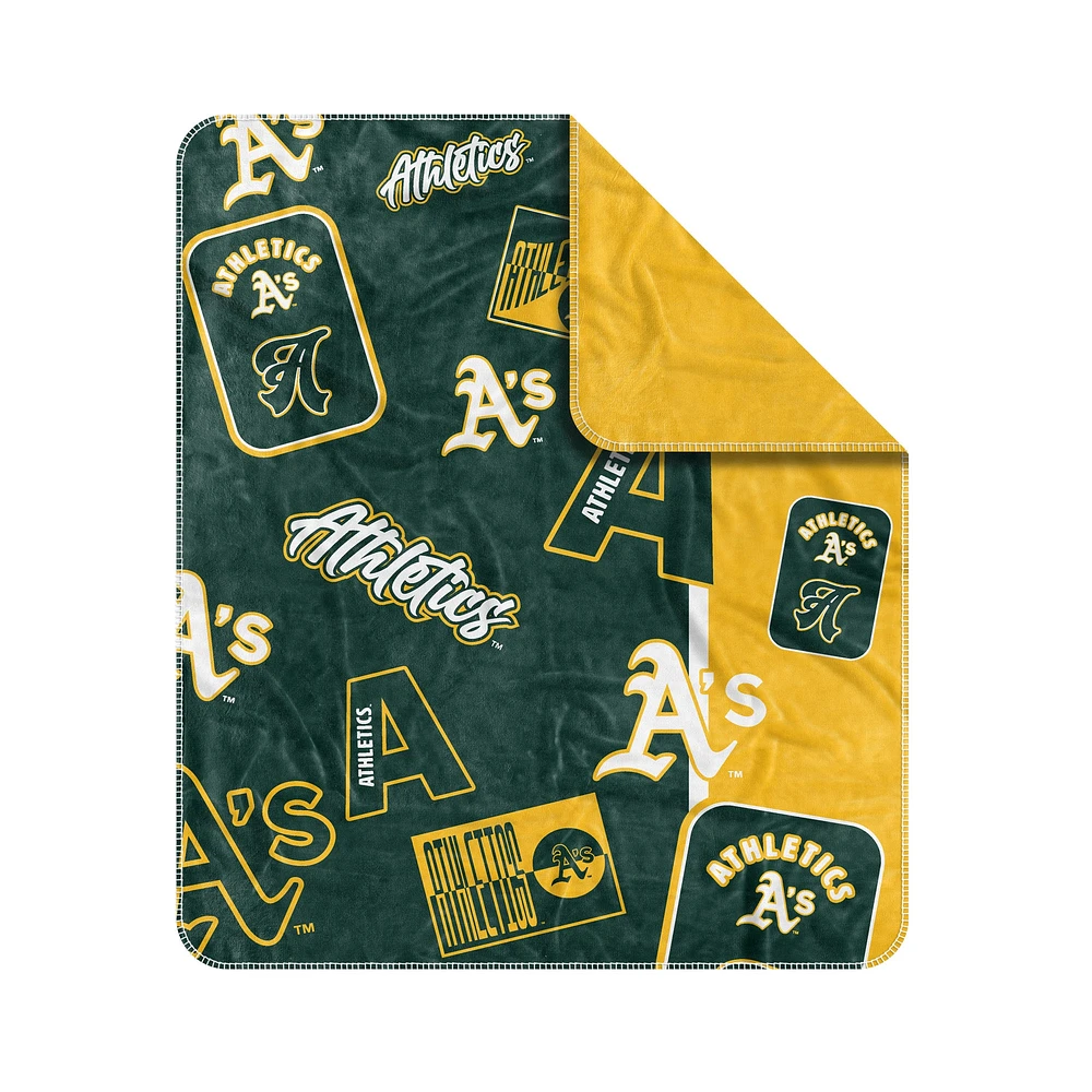 Couverture Dream Weave 50" x 60" des Oakland Athletics