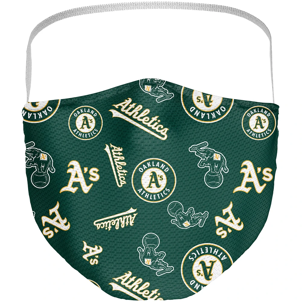 Adult Fanatics Oakland Athletics All Over Logo Face Covering 3-Pack