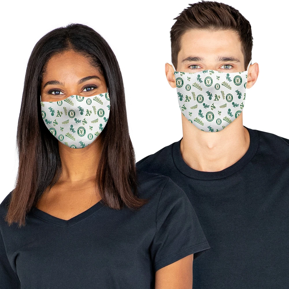 Lot de 3 masques faciaux avec logo intégral pour adulte Fanatics Athletics