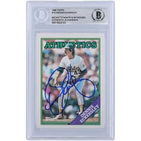 Dennis Eckersley Oakland Athletics Autographed 1988 Topps Series 1 #72 Beckett Fanatics Witnessed Authenticated Card