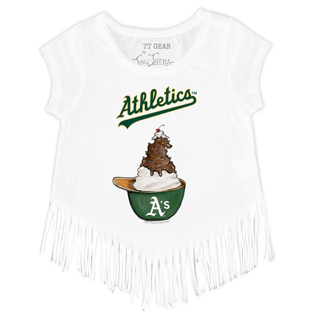 Oakland Athletics New Era Girls Youth Jersey Stars V-Neck T-Shirt