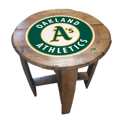 Oakland Athletics Imperial Oak Barrel Table