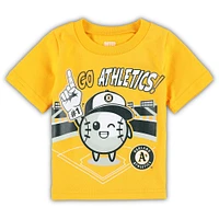 T-shirt or Oakland Athletics Ball Boy pour bébé