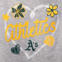 Infant Green/Gold/Gray Oakland Athletics Batter Up 3-Pack Bodysuit Set