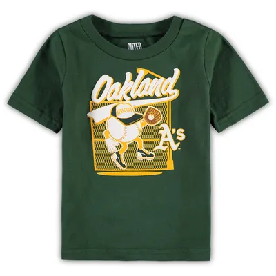 Oakland Athletics Infant On the Fence T-Shirt - Green