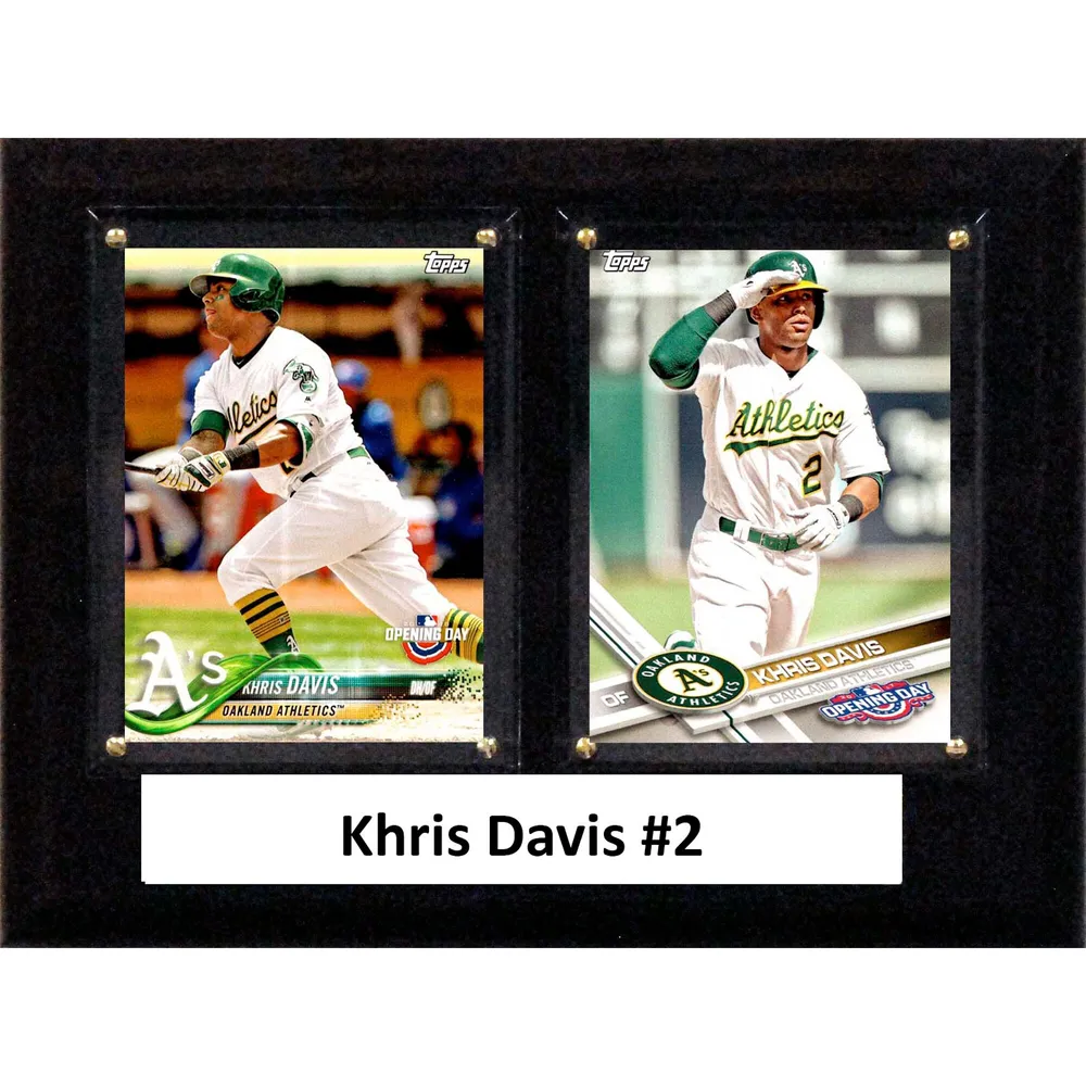 Men's Nike Khris Davis White Oakland Athletics Home Authentic Player Jersey