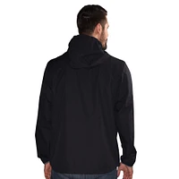 Men's G-III Sports by Carl Banks  Black Oakland Athletics Double Play Hooded Lightweight Full-Zip Jacket