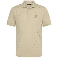 Men's Levelwear  Cream Oakland Athletics Vision Polo