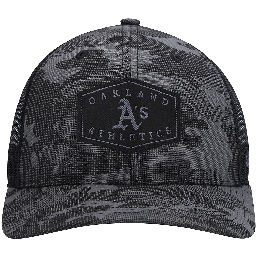 Casquette snapback Convoy Trucker à motif camouflage ton sur ton Oakland Athletics '47 pour homme