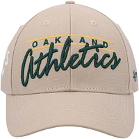 Casquette ajustable Atwood MVP '47 kaki pour homme des Oakland Athletics